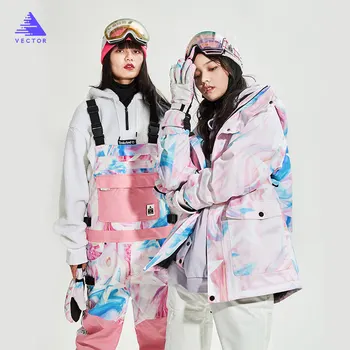 Ženy Lyžiarske Oblek Hot Predaj Hrubé Zimné Teplé Snowboard Ski Bunda Outdoorové Športy, Lyžovanie Nohavice Sady Ženy Lyžovanie Snow Kabát