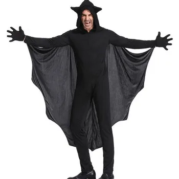 2020 Cosplay Halloween Jeden kus Rodič-dieťa Oblečenie, Oblečenie Batwing s Dlhým Rukávom s Kapucňou Zime Teplé Kostým, Rekvizity Halloween Hot