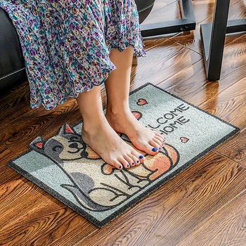Kreatívne cartoon rohožky roztomilé zviera pes a mačka koberec dvere spálne mat kuchyňa non-slip pribrala oblasti koberec domáce dekorácie koberec