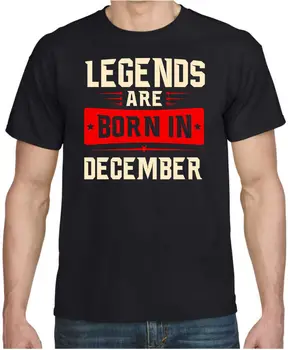 Legendy Sa Narodil V...Mens Chlapci Narodeninám Vianočný Darček Tričko Homme 2019 Nové Príležitostné-Krátke Rukávy Muži Muži Cool Tričká Topy