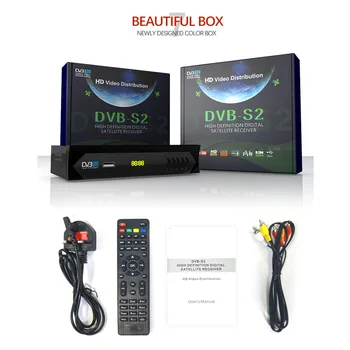 Vmade Mini TV Box DVB-S2 Plne HD 1080P H. 264 DVB-S Digitálny Satelitný Prijímač Podporu Bisskey Youtube Standard Set-Top-Box