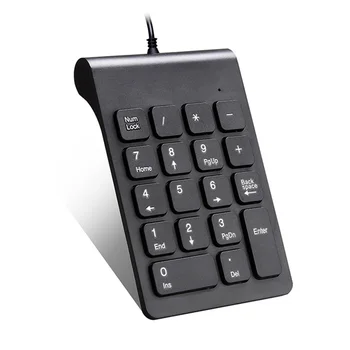 Káblové hra, klávesnice Prenosných 18 Kľúče, USB Káblové Mini Digitálny Keyboard Číslo Numerická Klávesnica pre Účtovné pracovnej Plochy Notebooku