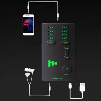 Mini Prenosné Voice Changer Ručný Mikrofón Hlas Zmena Zariadenia, Zvukové Efekty Stroj pre PS4/Telefón/iPad/Počítača