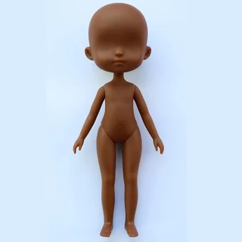 Nové 22 cm Baby Dievča Bábiku bez make-upu Karikatúra Roztomilý Nahé Bábika