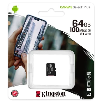 Kingston Micro SD C10 Pamäťovú Kartu 128 GB 64 GB 32 GB, 256 GB U1 AŽ 80MB/s Kartu Class 10 SDHC SDXC Mini SD Kartu UHI-S Flash Karty