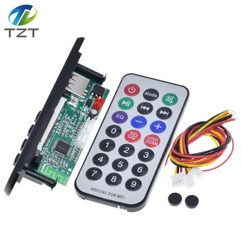 TZT Bezdrôtové pripojenie MP3, WMA Dekodér Rada Diaľkové Ovládanie Prehrávača 12V Bluetooth 5.0 USB, FM, AUX TF Kartu SD Modul autorádio MP3 Reproduktor