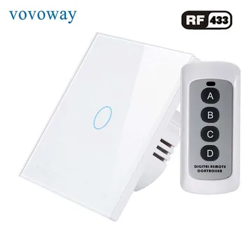 Vovoway EÚ dotykový spínač spínač svetiel RF diaľkové ovládanie 1\2\3Gang AC110V 220V Wall post touch inštalácie