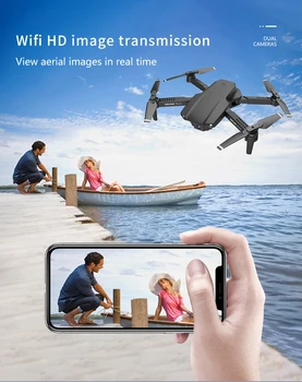 Drone E99 Pro WIFI FPV Mini RC Drone 4K HD Letecké Kamery Skladacie Quadcopter