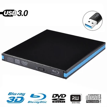 USB 3.0, DVD Prehrávač Bluray Horák Externý Optický Disk BD-RE Blu-ray, jednotka superdrive CD/DVD RW Spisovateľ Záznamník pre Notebook PC HP ACER