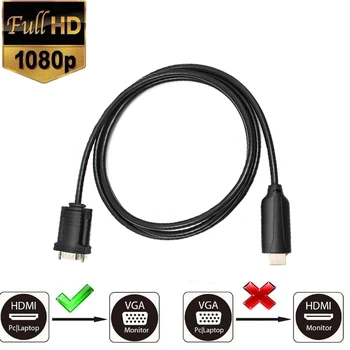 HDMI2VGA Converter Male HDMI Kábel VGA Male Adaptér 1080P pre Notebook PC Projektor HDTV Chromebook