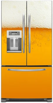 3D Studené Pivo Bar Veľkoobchod Umenie Samolepiacich Chladnička Nálepky Chladnička Dverí Kryt Tapety 60x150cm 60x180cm 100x180cm