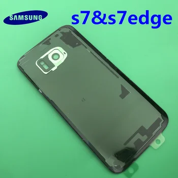 Samsung Galaxy S7 okraji Originálne Zadný Kryt Batérie G930 G930F Prípade G935 G935F Zadné Dvere Bývanie Sklenený Panel Náhradný Diel