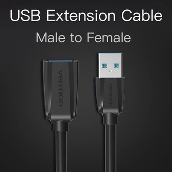 Vencie USB Predlžovací Kábel USB 3.0 Kábel pre Smart TV PS4 Xbox Jeden SSD USB3.0 Extender Dátový Kábel Mini USB Predlžovací Kábel