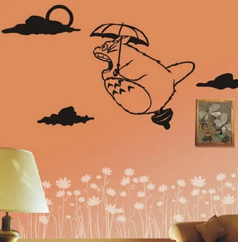 Lietanie Totoro Hayao Miyazaki obývacia izba gauč spálňa štúdia stôl posteli cartoon TV pozadie nálepky