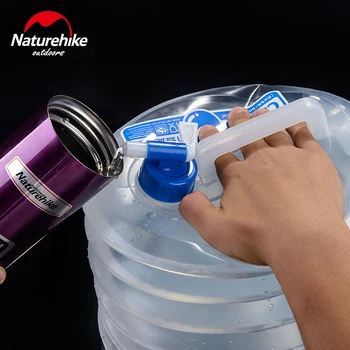 Naturehike 15 L skladacie skladacie pitnej vody vak outdoor camping piknik vodnej nádržky vedro auto nosič vody kontajner
