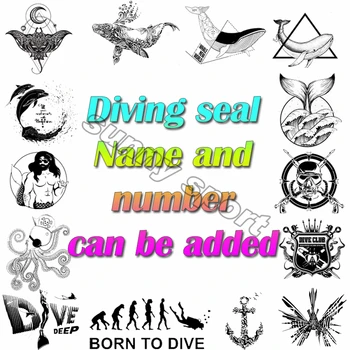 Použitie pre Potápanie denník Potápanie tesnenie divemaster DM Diver použiť Cartoon morských biologických vzor Názov Potápanie padi počet môže byť pridané