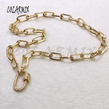3 Kusy Veľkoobchod Zirkón náhrdelník prívesok zlatej farby, kovový prívesok náhrdelník Vysokej kvality veľkoobchod šperky Reťazca necklace3517