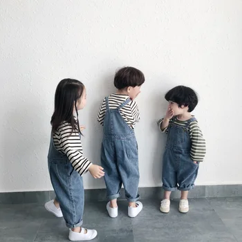 Deti Nosiť 2020 Jar Nový Model detské Džínsy kórejský Chlapci a Dievčatá Roztomilý Džínsy Celkovo