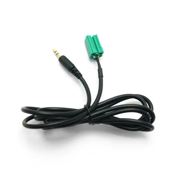 Nové Auto Aux Stereo Audio linkový Vstup Adaptér Kábel 3,5 mm pre iPhone, iPod MP3 s Removal Tool na Renaut 2005-2011 Clio Megane