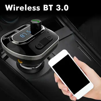FM Vysielač Aux Modulátor Bluetooth Handsfree Car Kit Car Audio MP3 Prehrávač Duálny USB Nabíjačka do Auta s 3.1 Rýchle Nabíjanie