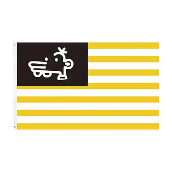 Nová Americká Vlajka 90*150 cm Americký obchod so Žltý Biely Prúžok Vlajka Manny Vlajka, Symbol Jednoty A Mieru Poklesu Prepravy