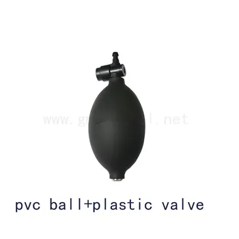 Príručka Sphygmomanometer Latex/Pvc ball vzduchu nafukovacie žiarovka s plastovými ventil použiť pre krvný tlak manžety.