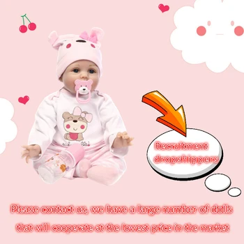 RU LOĎ 55 cm Silikónový Krásne Reborn Baby Doll Realisticky Novorodenca dievča Bábiku poupee Hračka Spánku s Oblečením Pre Deti Najlepšie Darčeky