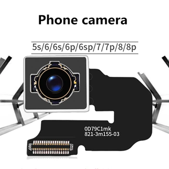 Zadná Kamera Flex Pre iPhone 6 6s Plus Hlavný Fotoaparát Späť Flex Pre iPhone 5S 7 8 Plus Zadný Fotoaparát Flex Kábel
