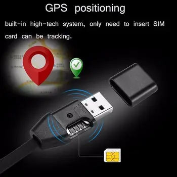 Smart Činnosť Trackers, USB Nabíjanie Vzdialené Sledovanie GIM Odpoveď Sledovať GPS Polohy+USB Nabíjanie +Prenos Dát