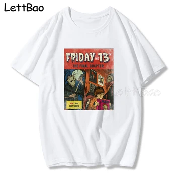 Jason Voorhees T Shirt Muži Ženy 3D Tlač Horor Film piatok 13. Krátky Rukáv Bežné Streetwear Chlapec Dievča v Pohode Topy Tees