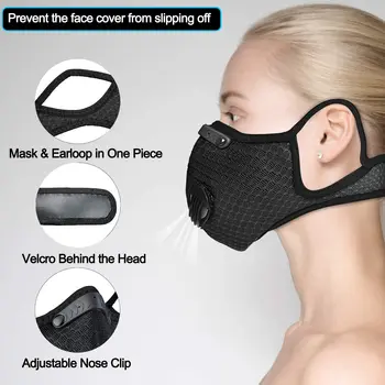 PM2.5 Filtra Anit-fog Priedušná Prachotesný Športová Maska Chlapec Dievča Outdoorové Športy Ochranu Tváre Masku Deti Deti Maska proti Prachu