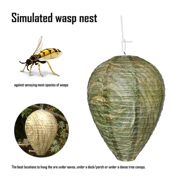3KS Visí Wasp Bee Pasce Lietať Hmyzu Simulované Wasp Hniezdo Účinné, Bezpečné, netoxické Visí Wasp Odstrašujúci pre Osy Hornets