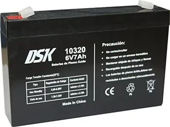 DSK 10320 6V 7Ah olovené batérie ideálne pre 6V elektrických vozidiel, mini štvorkolky, mini kolesá, elektrické scooter