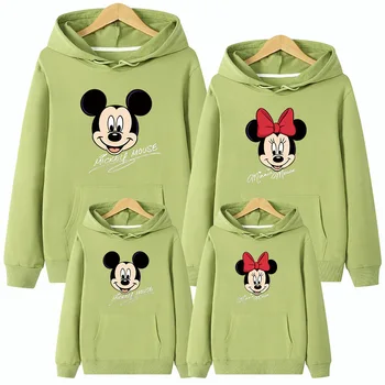 Rodina Disney Zodpovedajúce Oblečenie Mickey Hoodies Otec, Matka, Dcéra, Syn, Mikiny Rodiny Oblečenie Otec, Mama, Deti Hoodies Coats