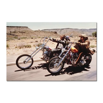 Umenie Hodvábu Alebo Plátno Tlačiť Easy Rider 1969 Klasický Filmový Plagát 13x20 palcový Pre Izba Dekor Dekorácie-006