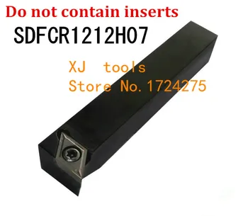 SDFCR1212H07/ SDFCL1212H07 Kovov, Sústružnícke Rezné Nástroje Sústruh Stroj CNC Sústružníckych Nástrojov na Vonkajšie Sústruženie Držiaka Nástroja S-Typ SDFCR/L