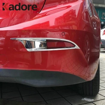 Vhodné Pre Mazda 3 M3 Axela 2017 2018 Chrome Zadné Hmlové Svetlo Lampy Kryt Nálepky Dekorácie Výbava Exteriér Príslušenstvo
