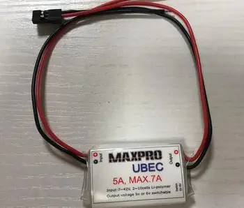 Maxpro 7-42V vysoké napätie 2-10S 5A MAX 7A UBEC regulovaný zdroj napájania, výstup 5V alebo 6V