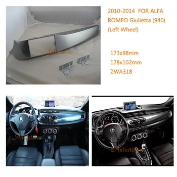 ZWNAV 11-318 autorádio, CD prehrávač nainštalovať mount stereo dash držiak pre ALFA ROMEO Giulietta (940) 2010-(Ľavé Koleso)