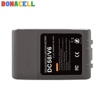 Bonacell 21.6 V 4000mAh Li-ion Batéria pre Dyson V6 DC58 DC59 DC61 DC62 DC74 SV09 SV07 SV03 965874-02 Vysávač Batérie