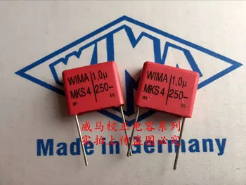 2020 hot predaj 10pcs/20pcs Nemecko WIMA MKS4 1UF 1.0 UF 250V 105 250V P: 15 mm Audio kondenzátor doprava zadarmo