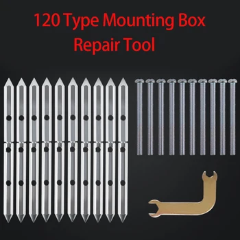 120 Typ Montážnej škatule Repair Tool 1 Sada (6pcs) (10pcs) Spínač Zásuvky Kazeta Skrutku Podporu Rod Secret Stash Príslušenstvo Nástroj