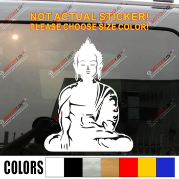 Buddha Budhizmu v Indii Jogy Odtlačkový Nálepky Auto Vinyl vybrať veľkosť farebné vysekávané č pozadí