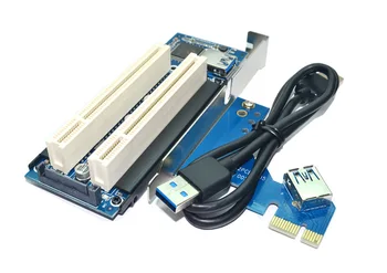 Desktop PCI-Express PCI-e slot karty PCI Karty Adaptéra PCIe Dual na Pci Slot Rozširujúca Karta USB 3.0 Pridať na Karty Konvertor