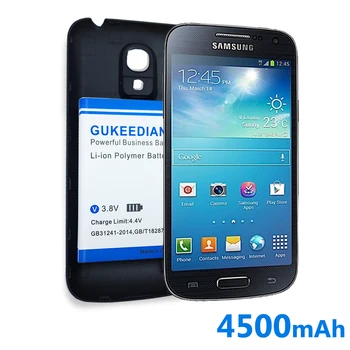 GUKEEDIANZI Pre Samsung Galaxy S4 mini I9190 I9195 I9192 Telefón Nahradiť Rozšírená Batéria+Zadarmo Zadný Kryt B500AE 4500mAh Batérie