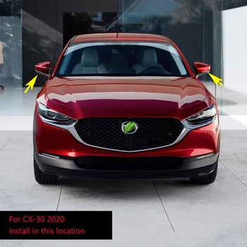 Auto Chrome Strane Dverí, Spätné Zrkadlo Kryt Rámu Zrkadla Kryt Auto Príslušenstvo Verzie Mazda CX-30 CX30 2020 2021 Príslušenstvo