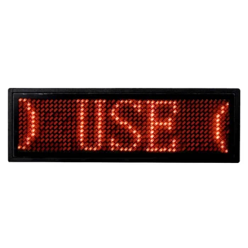 Programovateľné LED Digitálne Rolovanie Správy Názov Tag Id Odznak(12x48 Pixelov) (Červená)