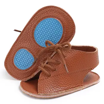 Hot predaj pu kožené Dieťa moccasins dieťa Lete dievčatá chlapci módne sandále Tenisky, topánky dieťa 0-18 M detské sandále krajky-up