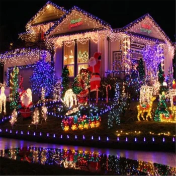 10 M 20 M 30 M 50 M 100 M LED reťazec Víla svetlo dovolenku, Terasa, Svadobné, Vianočné dekorácie AC220V Nepremokavé vonkajšie svetlo garland