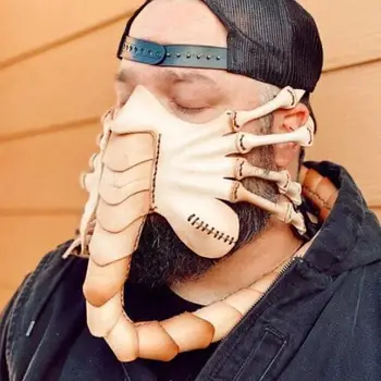Desivé Scorpion Maska Cosmask Halloween Scorpion Maska Nové Facehugger Maska Cudzie Primátorov A Pazúry Hmyzu Kostým Tvár Červ Latex Maska